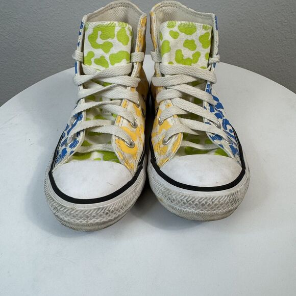 Converse CTAS HI Marquis Mills Size 12 Girls Leopard Print Sneaker Shoe VGUC - Picture 3 of 7